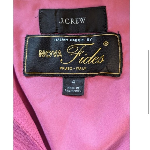 J.Crew collared Belted Italian City Wool Dress 4 - Picture 4 of 5